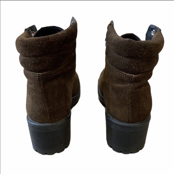 Steve Madden Suede Vintage Combat Boots Size 7.5 - Picture 4 of 6